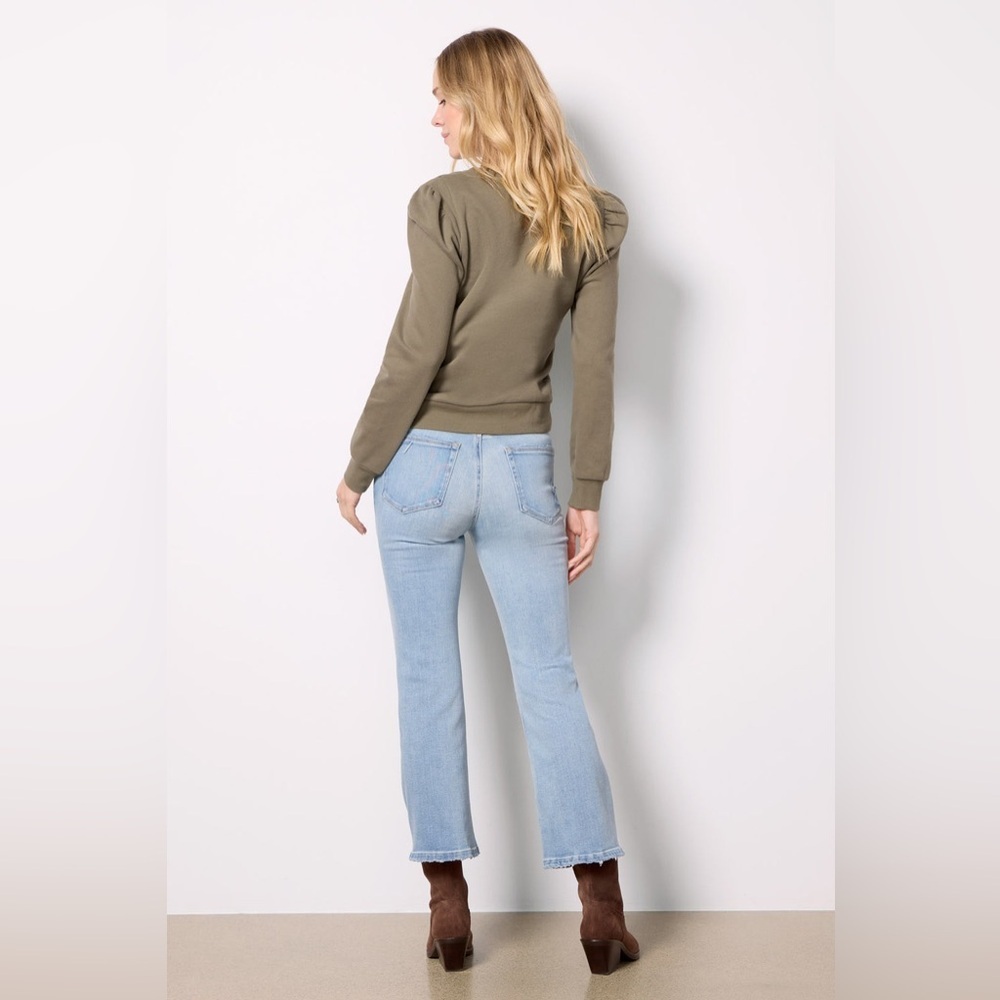 ☀️🔥Good American - Light Blue Good Legs Cropped Mini Boot Jeans - 10 - Picture 3 of 6